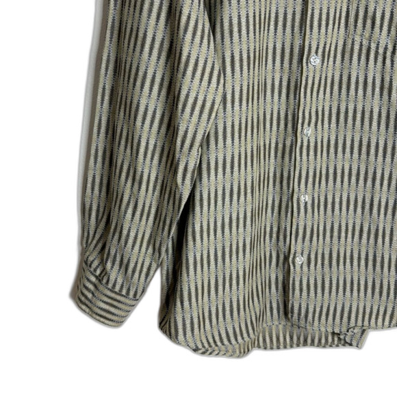 Jhane Barnes mens cotton striped long sleeve button down shirt size 1XLT - Picture 3 of 9
